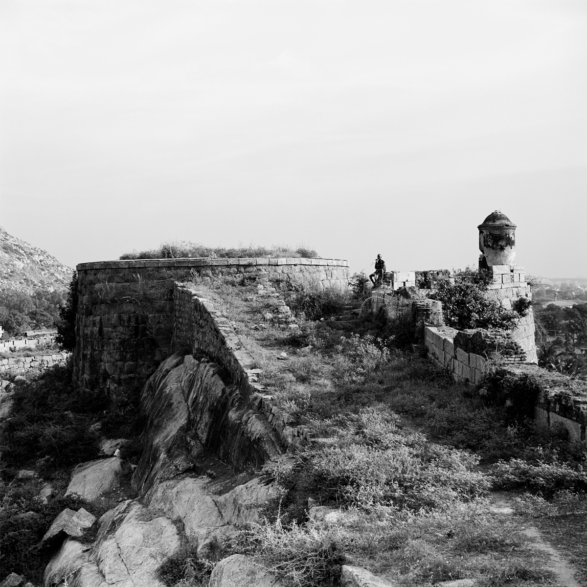 Remains of the old fort, Gingee, Tamil Nadu.