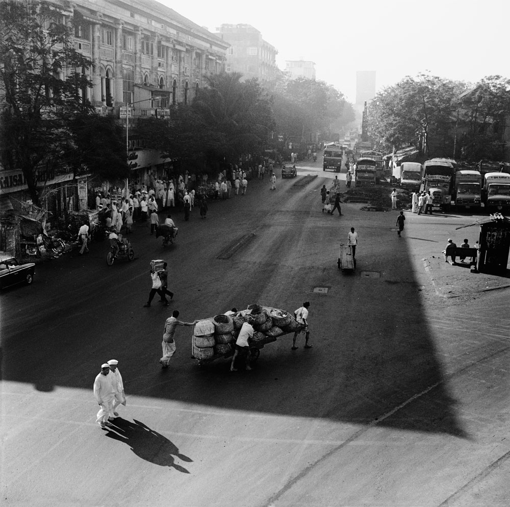 Shadow across P. D'Mello Road, Mumbai, Maharashtra.